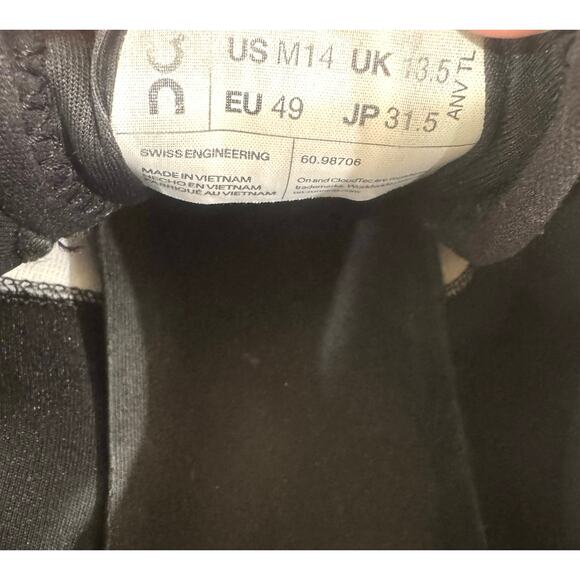 On Cloud X 3 Running Training Shoes Men’s Size 14 White/Black - Picture 10 of 10